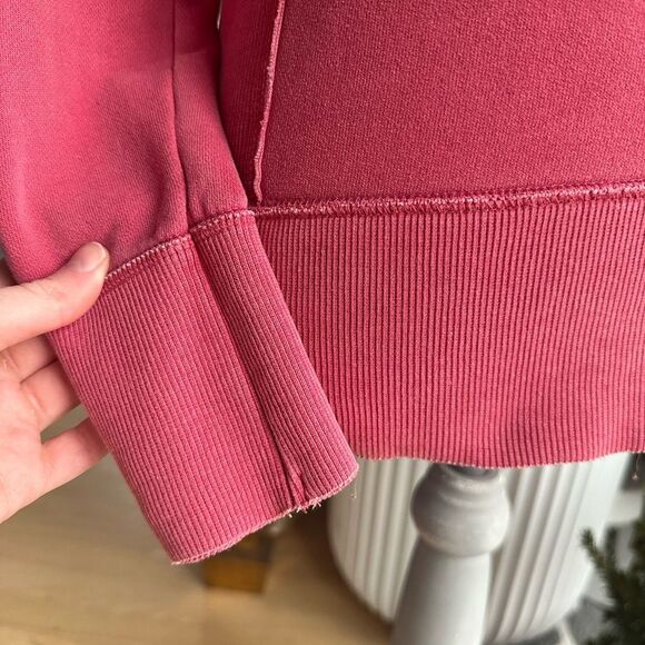 Converse One Star Red Cotton Boat Neck Sweater Pullover Shirt Top size S - Picture 7 of 12